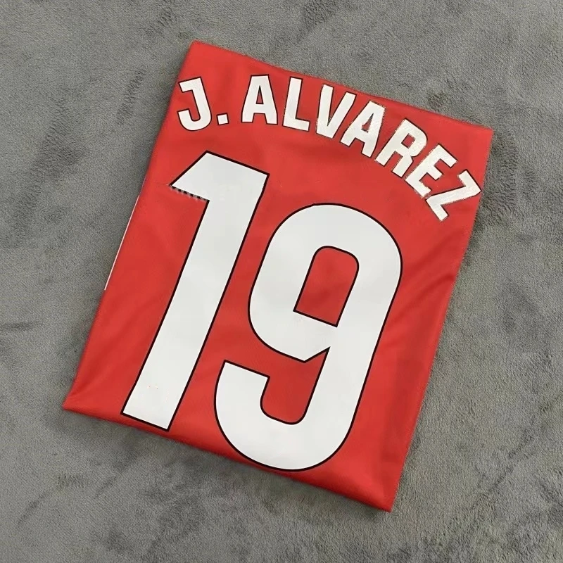 Футболка 24/25 матлетики тайского качества Футбольная майка #19 Julian Alvarez оптовая продажа форма