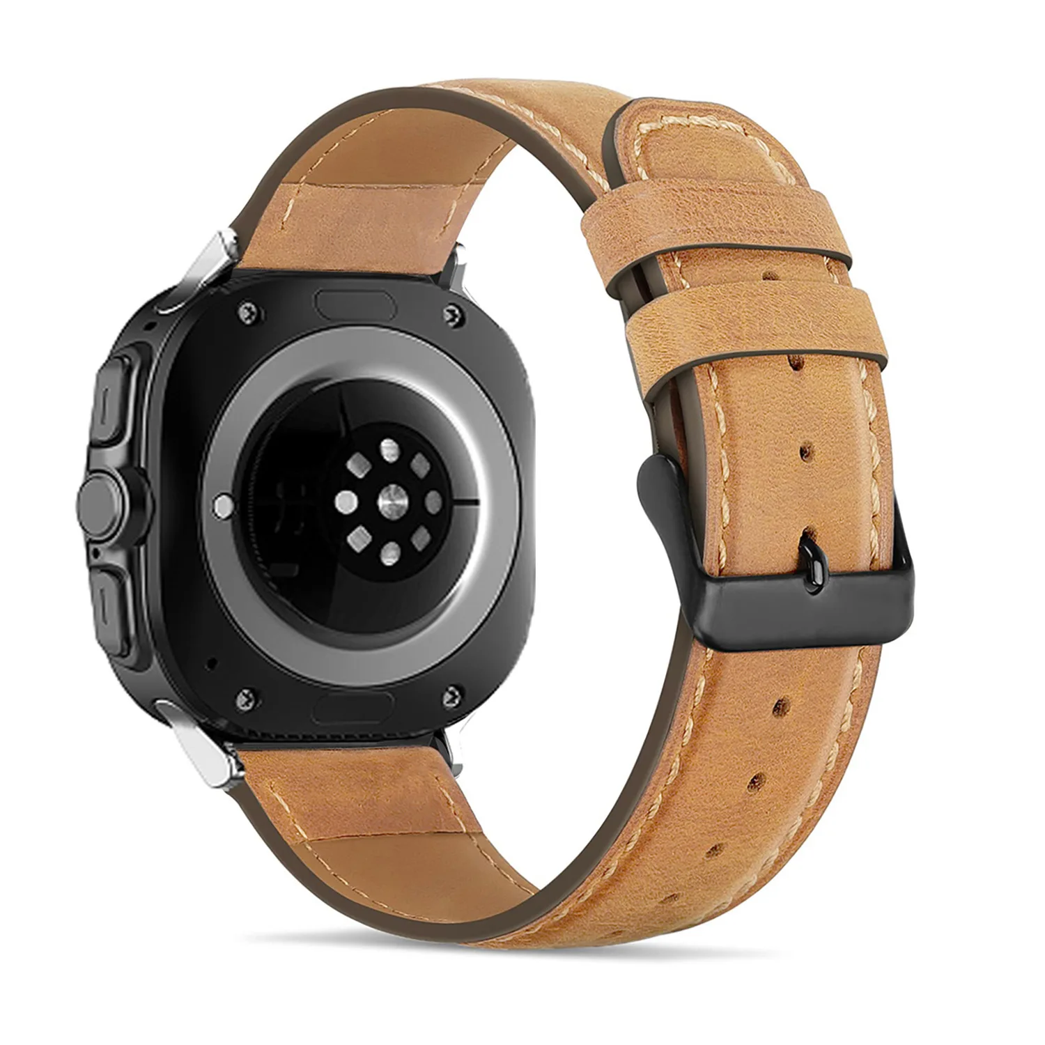 47mm High Quality Genuine Leather Strap For Samsung Galaxy Watch 7 Ultra Leather Smart Watch Band