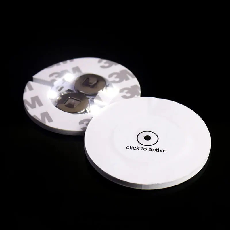 Hot Sales Custom Logo Light Up Bottle Sticker LED Coaster Lights for Drinks