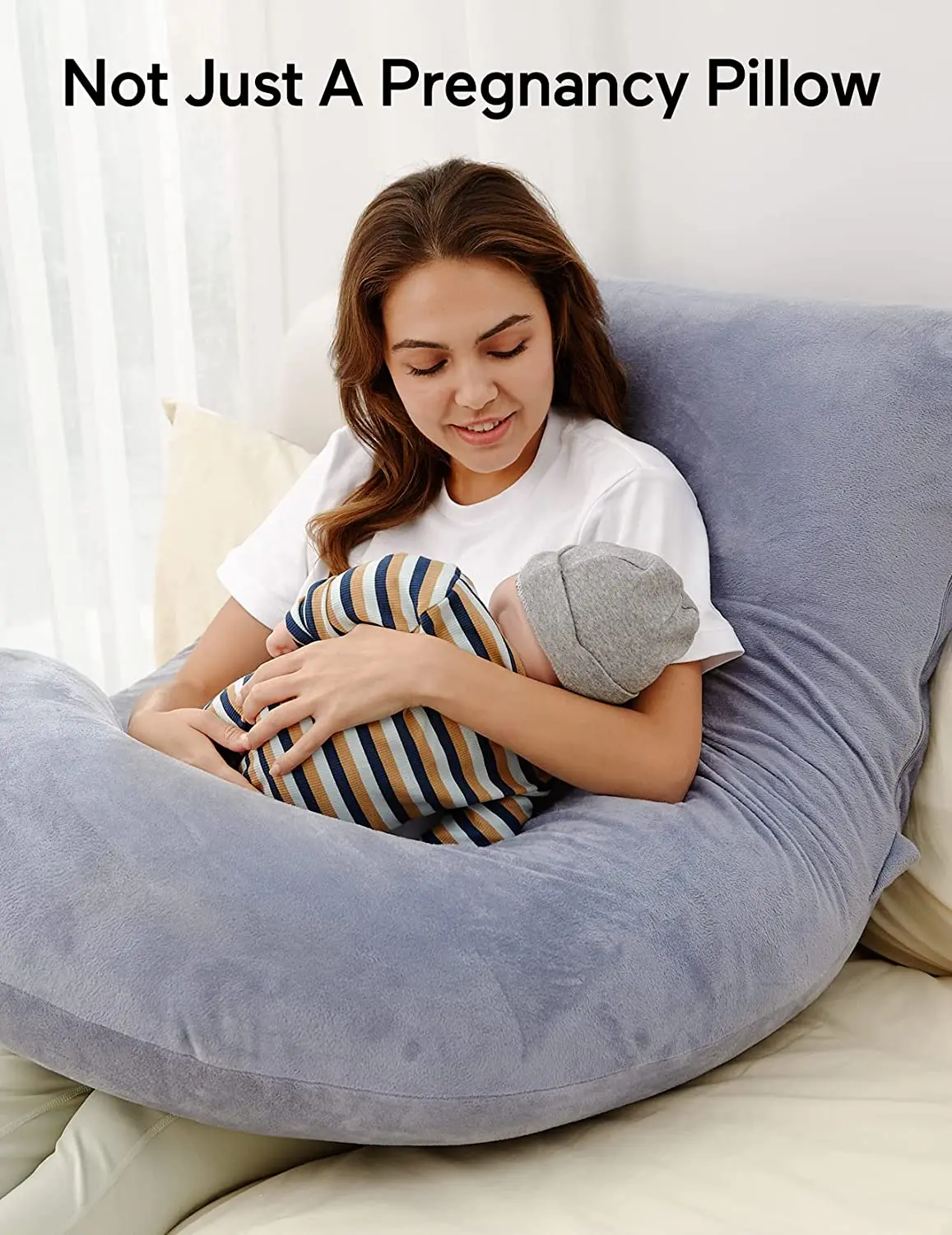 U Shaped Full Body Maternity Pillow With Removable Cover for Pregnant Women