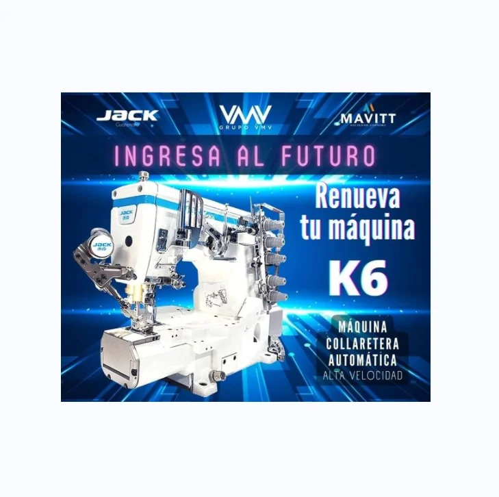 Full automatic Brand new JACK JK-K6-U Power Saving Cylinder-bed Interlock Machine