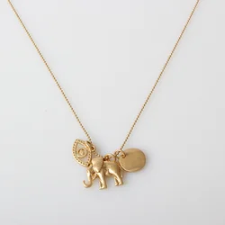 V&R Jewelry Juveloj Double Row Necklace Hear Pave Oval 18k Gold Plated Snake Chain Long Necklaces