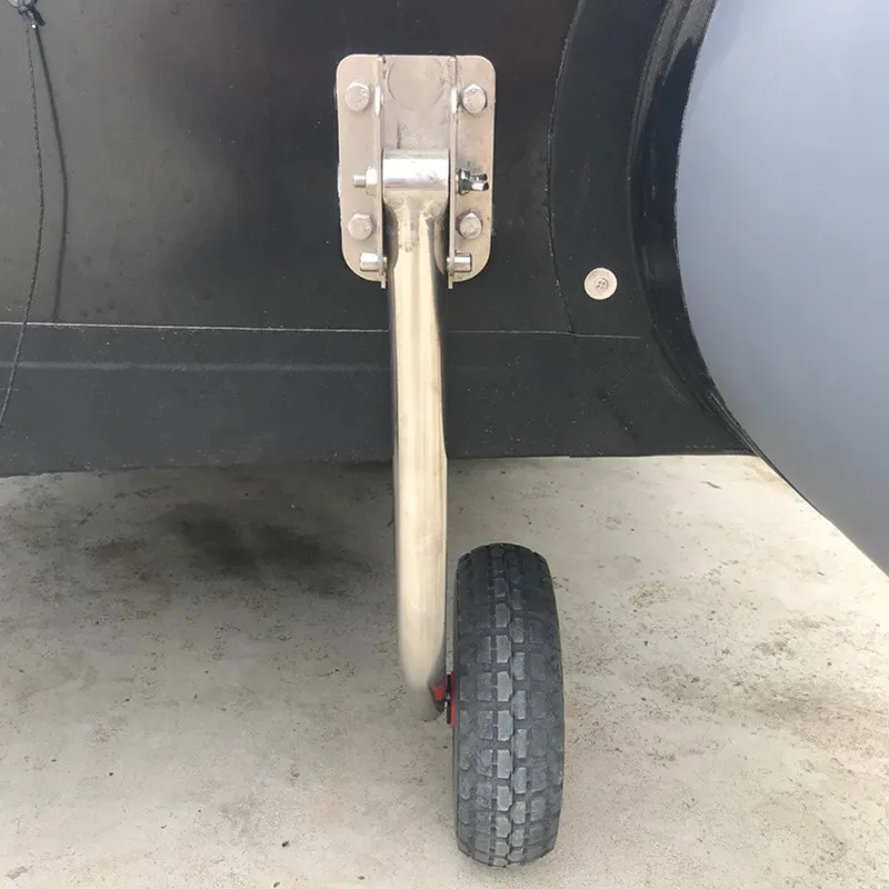 Stainless Steel Boat Transom Launching Wheel Dolly For Inflatable Boat Kayaking Canoeing Dinghy foldable Transom Wheels