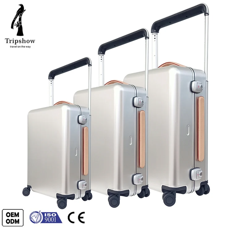 New Custom Hard Aluminum Hand Carry On Alloy Suitcase Set Luxury Luggage