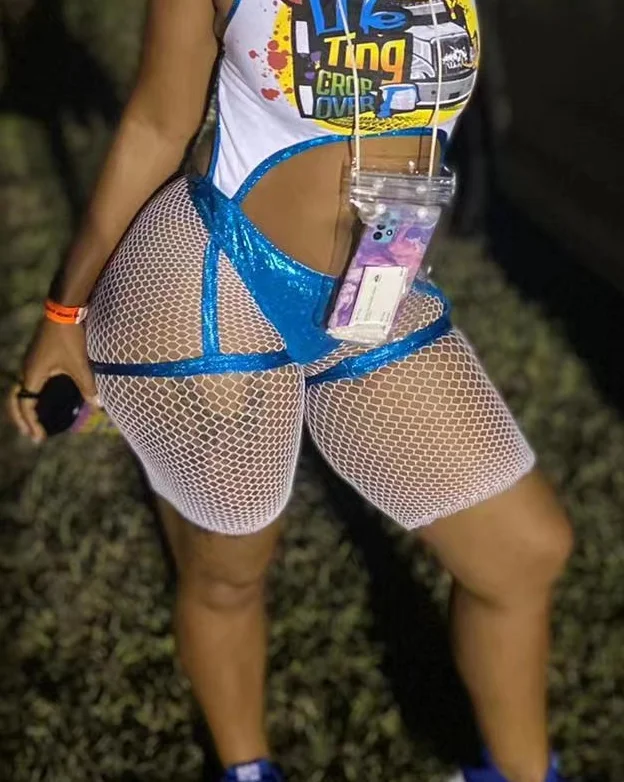 White Black Nude Colors One Size Fits Most Biker Fishnet Shorts High Waist Legging Shorts