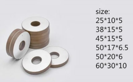 customized ultrasonic piezoelectric ceramic piezo disc