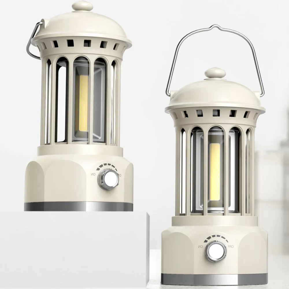 DYSC New Outdoor Camping Lights Atmosphere Retro Lantern COB Lighting Portable Camp Lights
