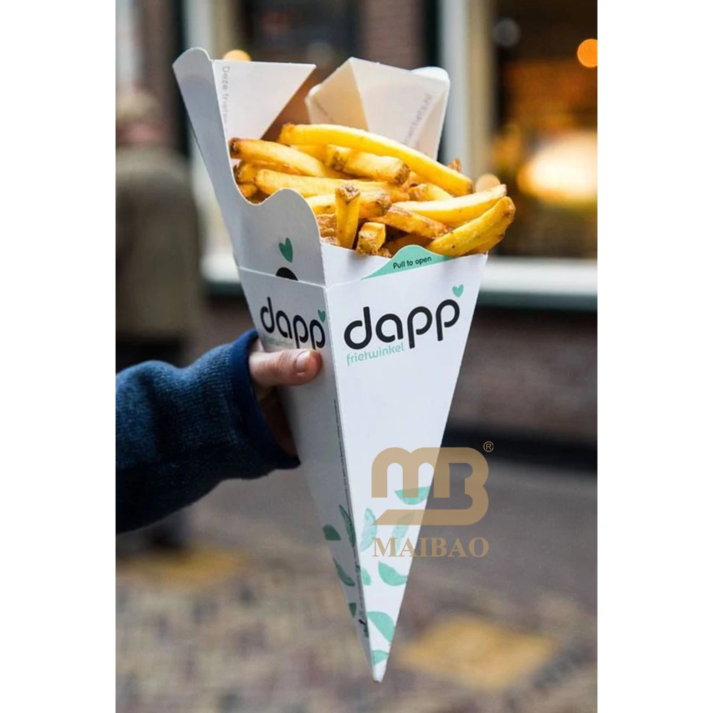 Новый дизайн на заказ разделитель churros одна рука держатель картофель фри чипсы с шоколадным соусом чашка для еды вынос упаковка