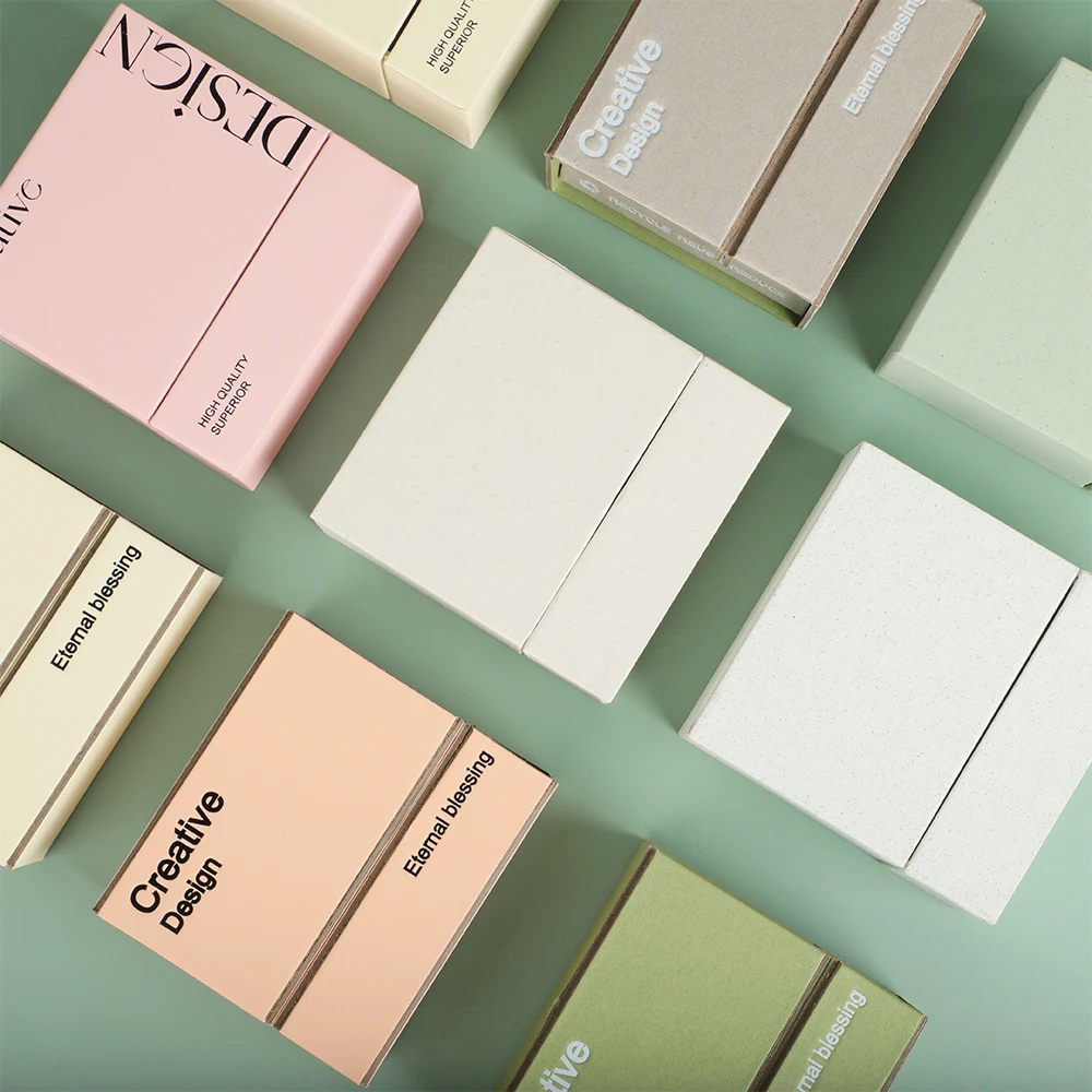 Free Sample OEM Custom logo drawer box ring earring necklace bracelet  cardboard paper jewelry Ring box