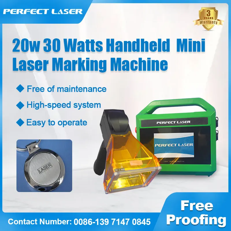 Идеальный Laser-20w/30 Вт Ручной портативный лазерный маркер для металла