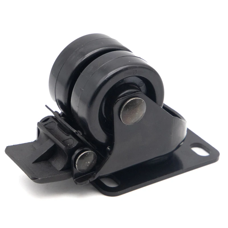 Carts Trolley Mount Castor Heavy Duty Industrial Universal Twin Caster Wheel