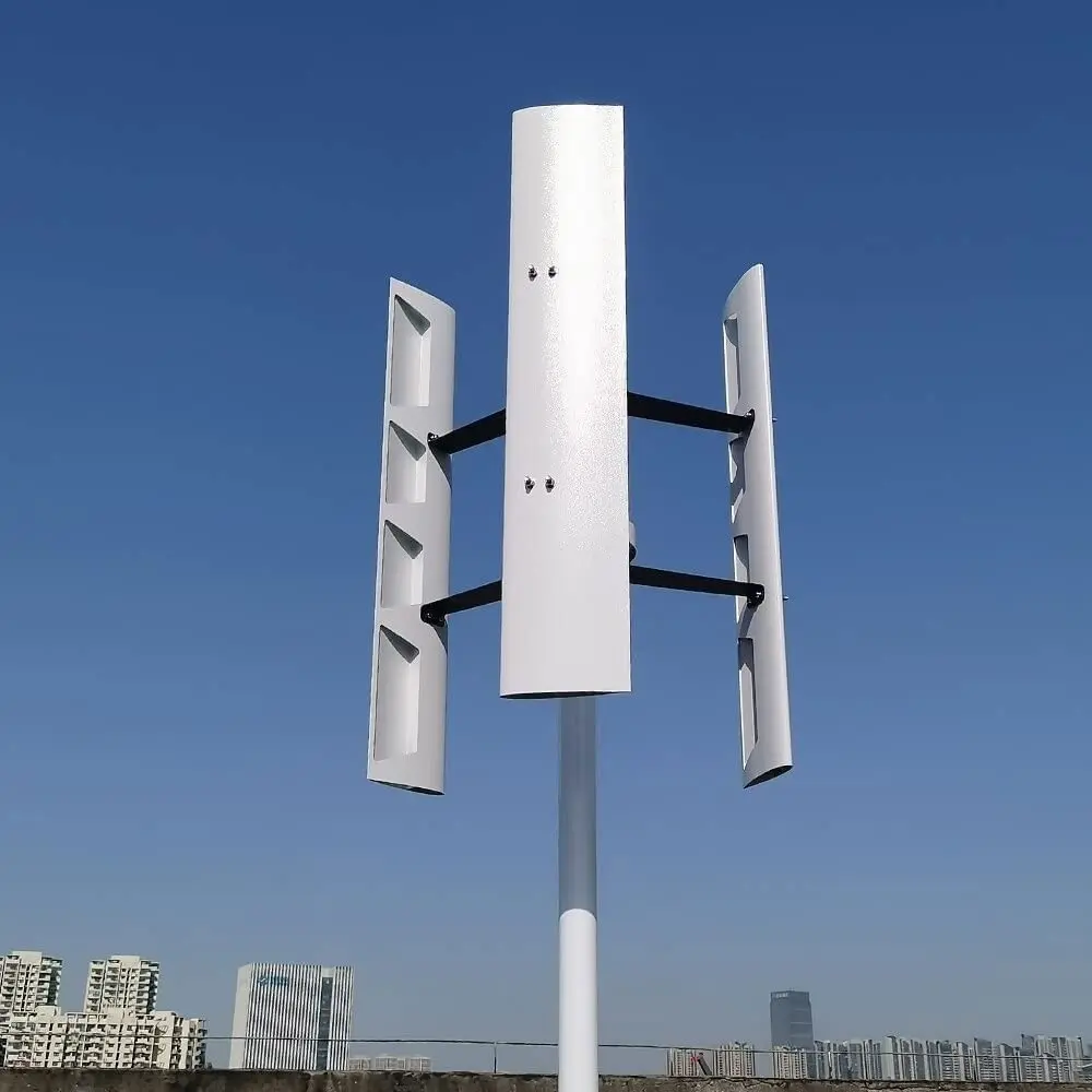 Big Windmill 12v 24V 48v 96v 220v Vertical Wind Turbine Generator Alternative 5kw 3kw 20kw with Hybrid Controller