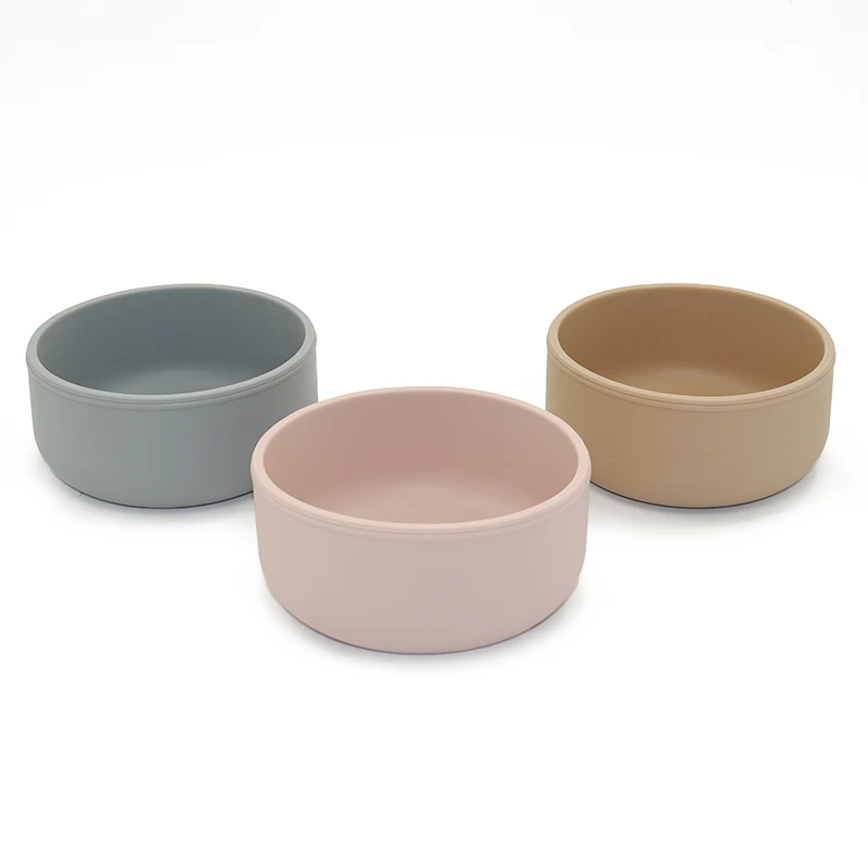 Новое поступление экологически чистые нетоксичные без БФА безопасные для пищевых продуктов силиконовые детские разделенные тарелки миска кормления ребенка