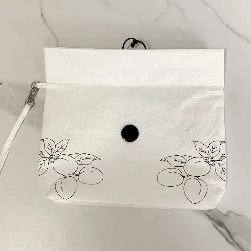 DuPont Paper Colorful Latest Fold Up Grocery Waterproof Tyvek Foldable tote Shopping Japan   Tote Bag Custom Logo With Zip