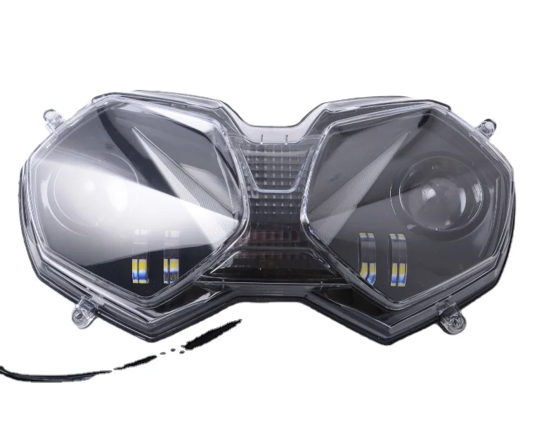 YongJin светодиодная фара для мотоцикла с ангелочками, сменная фара для мотоцикла tiger 800