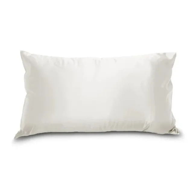 100% Pure  Silk Pillowcase Queen size 22MM Hypoallergenic Soft Breathable Pillow Cover Ivory White
