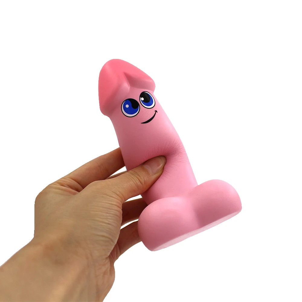 Customize Penis Shape Stress Ball With Logo