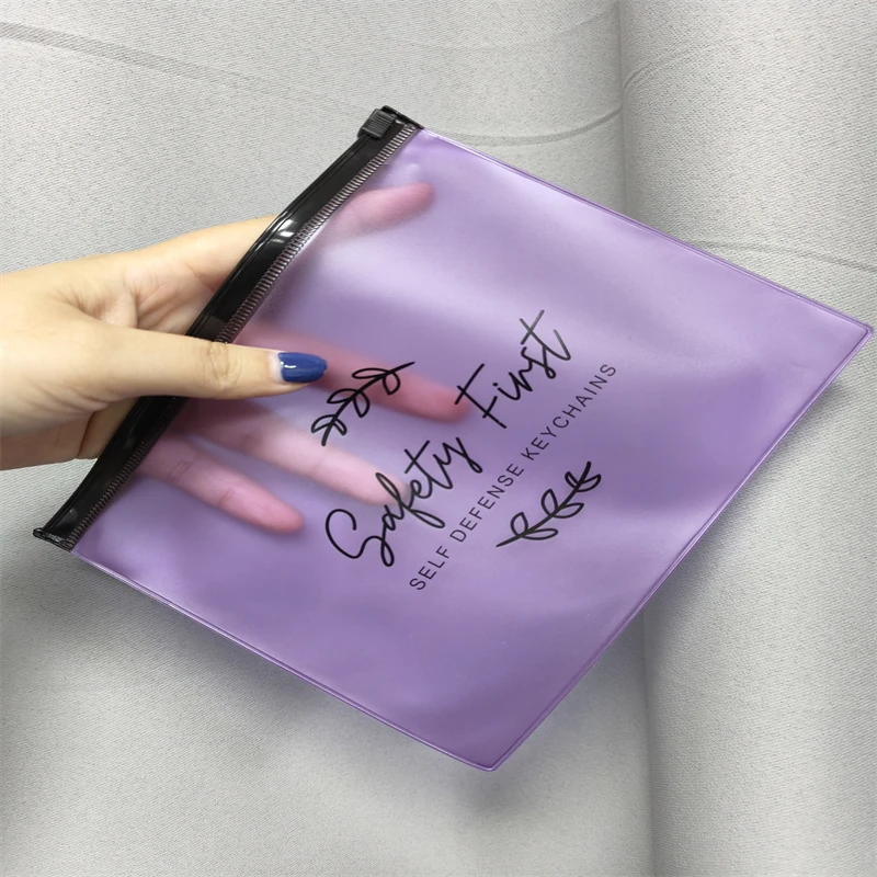 Pvc Jewelry Frosted Plastic Bag With Slider Zipper Frosted Zipper Poly Bag With Your Logo - Buy Zip Lock