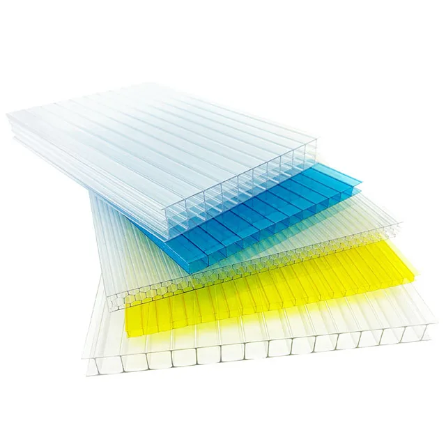 PC Hollow Polycarbonate Sheets for Gardens Greenhouse Polycarbonate Hollow Sheet HOLLOW Polycarbonate Plastic Roofing Sheet
