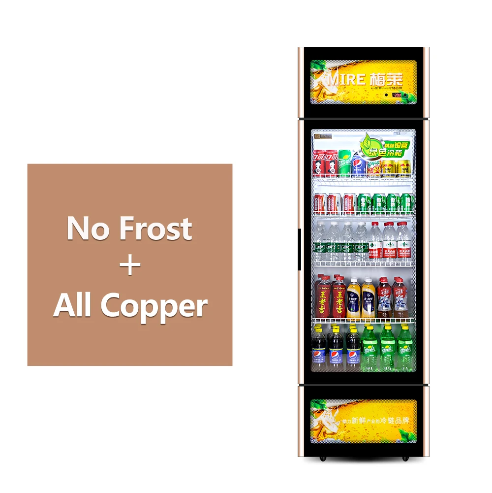 2022 Convenience Store Refrigeration Cabinet Display Vertical Beverage pepsi drink coolers chillers