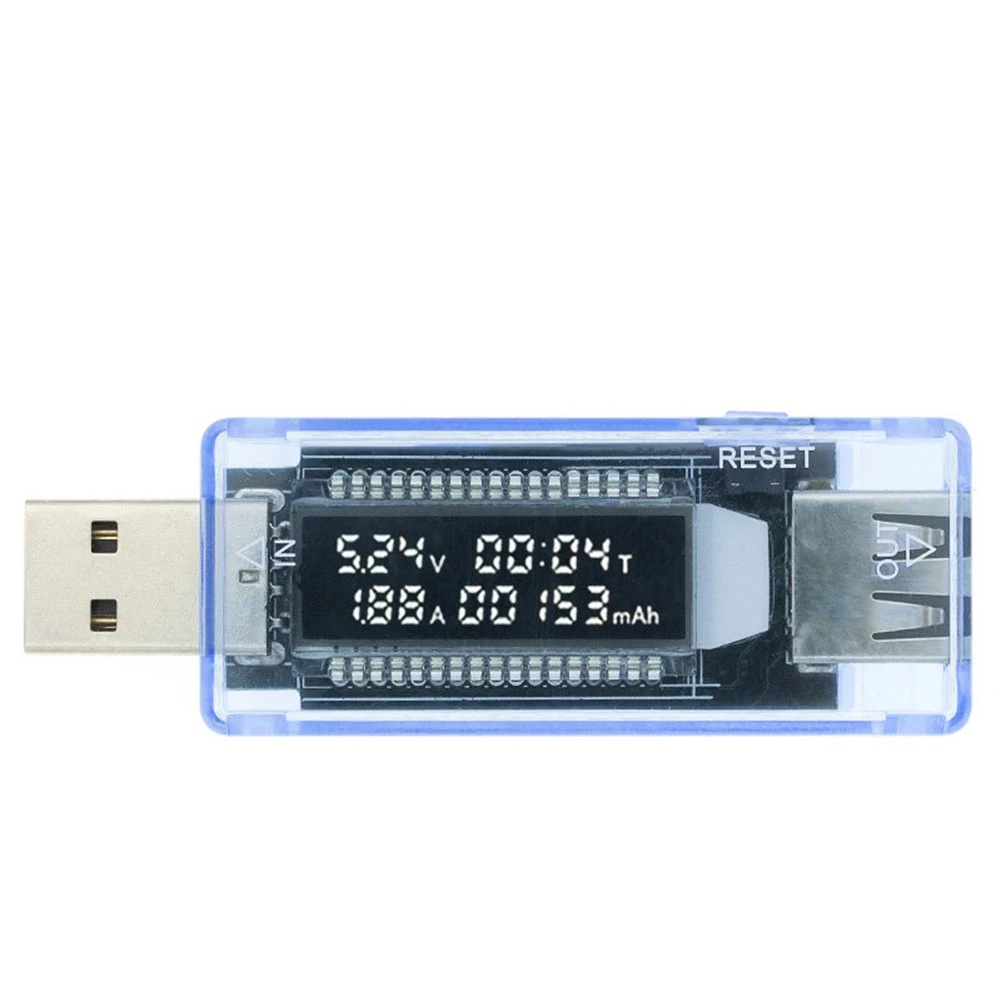 Digital USB Current Voltage Capacity Tester Voltage Detect Phone Charger Meter Mobile Power Detector (1600440670683)