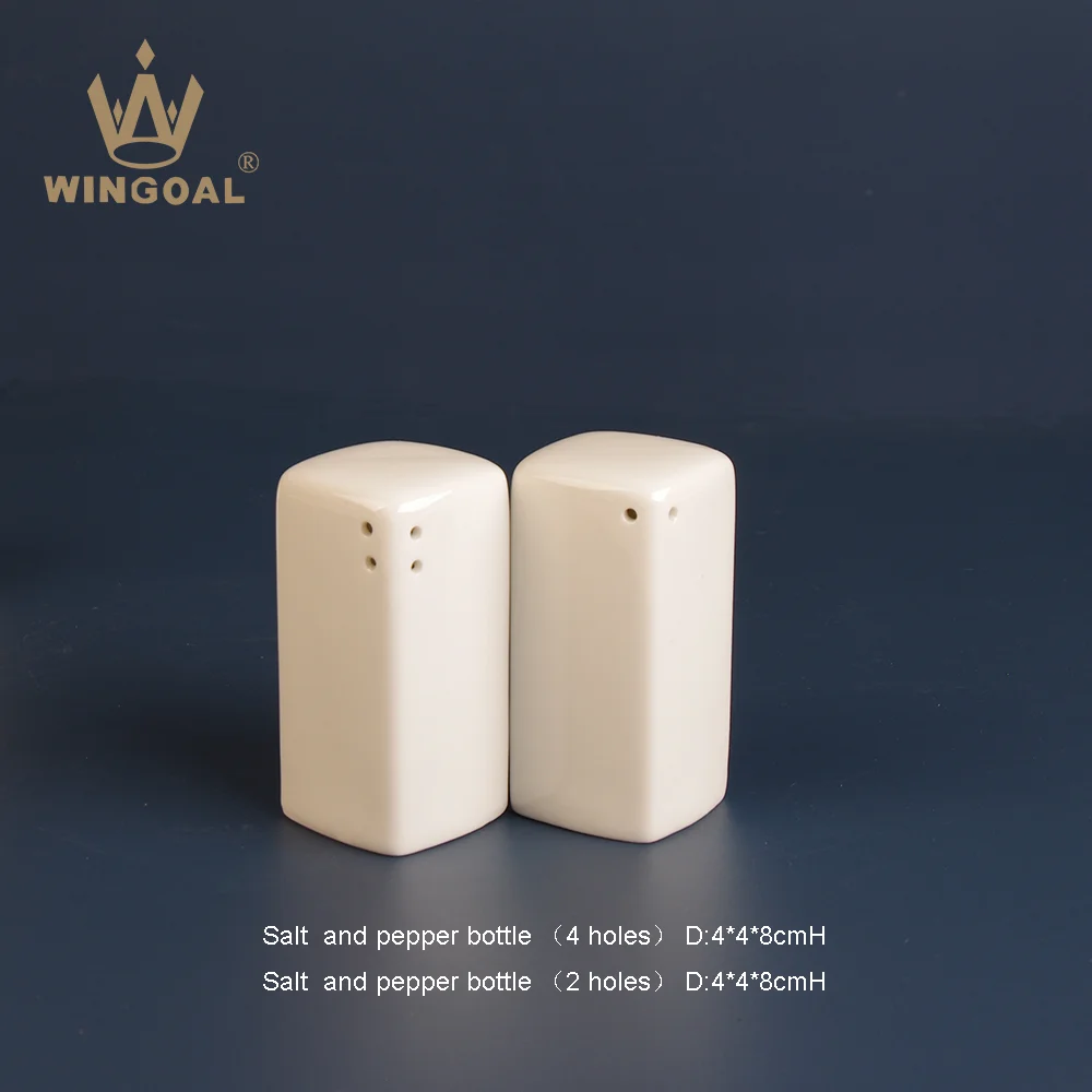 porcelain ceramics spice jar restaurant wedding salt and pepper bottle stand  white ceramic salt pepper shaker