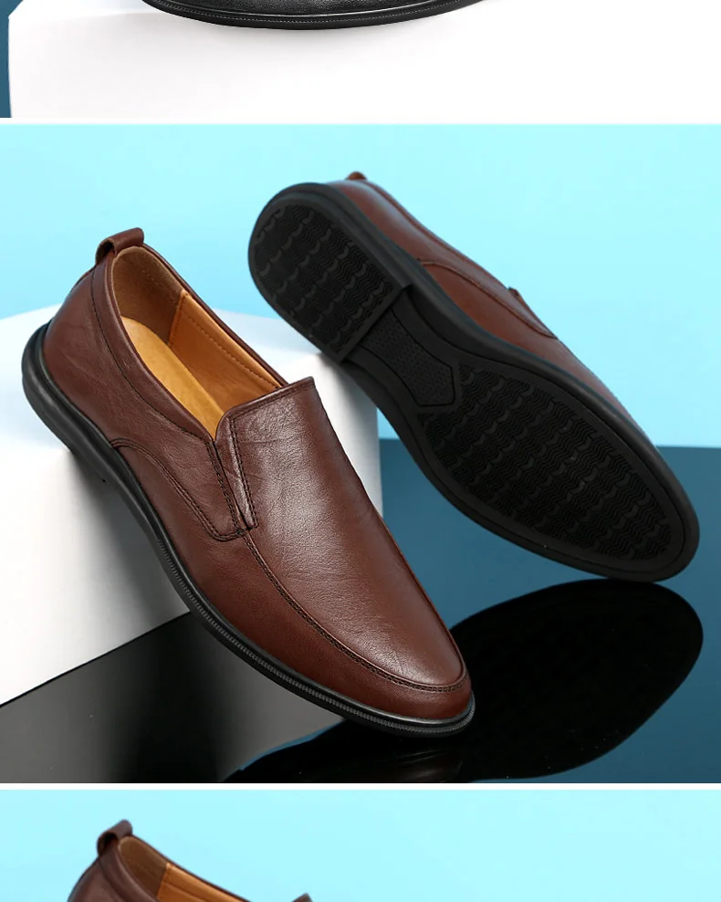 healthy business casual shoes for men in real napa cowhide leather