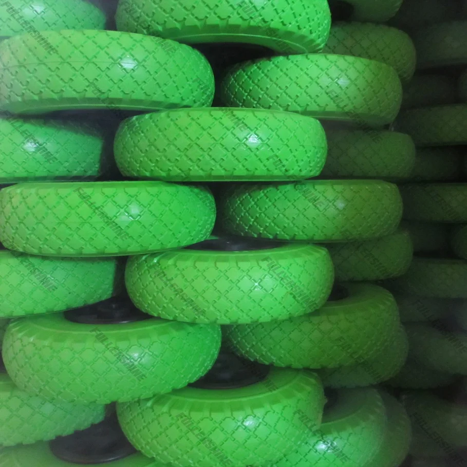 10 inch 3.00-4 pu foam wheel for hand trolley