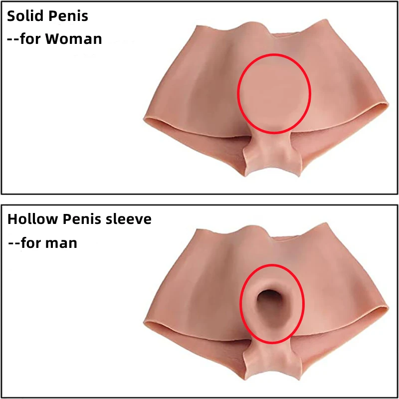 Adult Female Solid Artificial Dildo Panties Penis Women Man Masturbation Wearable Realistic Natural Silicone Dildo Underwear