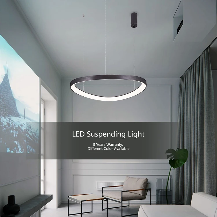 Drop led indoor metal acrylic interior lighting nordic luxury modern pendant light chandeliers