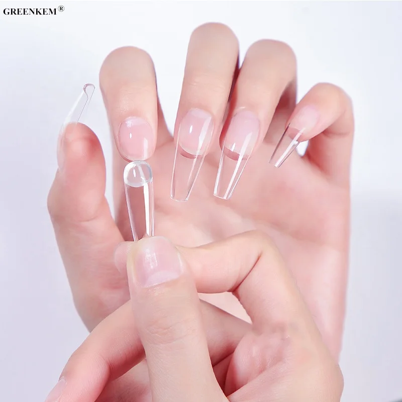 High Quality Professional Clear Glue Soak UV Nail Tips Glue Soft Gel X Nails Extension Tips Gel Solid Nail Tip Glue Gel