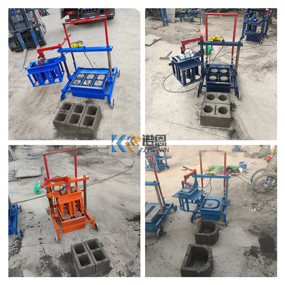 Diesel Engine Concrete Cement Block Making Machine Price Automatic Hollow Clay Brick Making Machinery