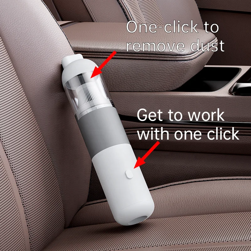 Portable Car Vacuum Cleaner Blow for Home Small Mini Cordless Vacuum Cleaner