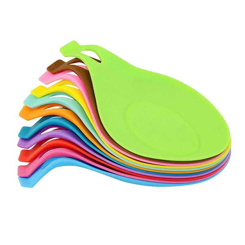 Amazon wholesale kitchen tools multiple colors kitchen accessories BPA free spoon rest spoon rest holder