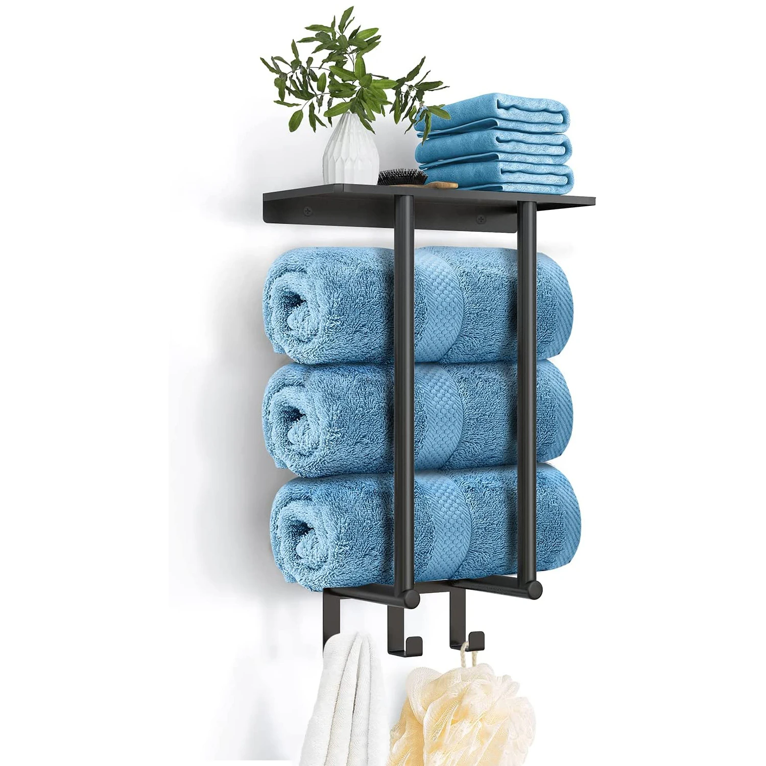 Для ванной комнаты, нержавеющая сталь, Черная Вешалка для ванной, держатель для полотенец, держатель для полотенец, барная полка, настенный набор