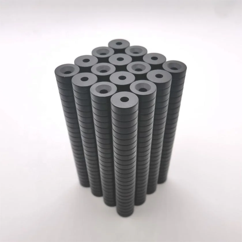 Free Energy Permanent Cylinder Custom Countersunk Ring Neodymium Magnet For Generator