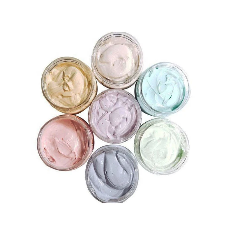 Amazon Hot selling Ice Cream Clay Mud Mask Skin Care Scrub Cleans Tighten and Moisturizes Colorful Mask 120g