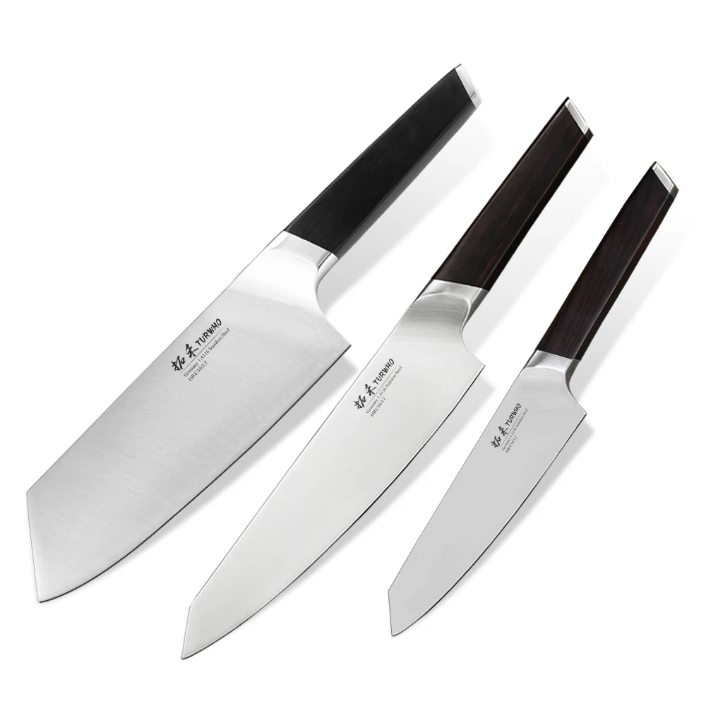 
German DIN 1.4116 Stainless Steel Kitchen Knife Set 