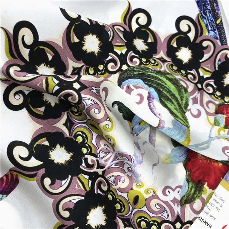 
Ombre silk satin fabric custom digital printed your designs fabric 