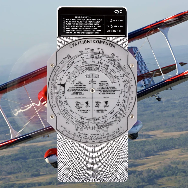 CYA Patent Plastic flight computer E6B students training navigation supply pilots flight computer# E6B
