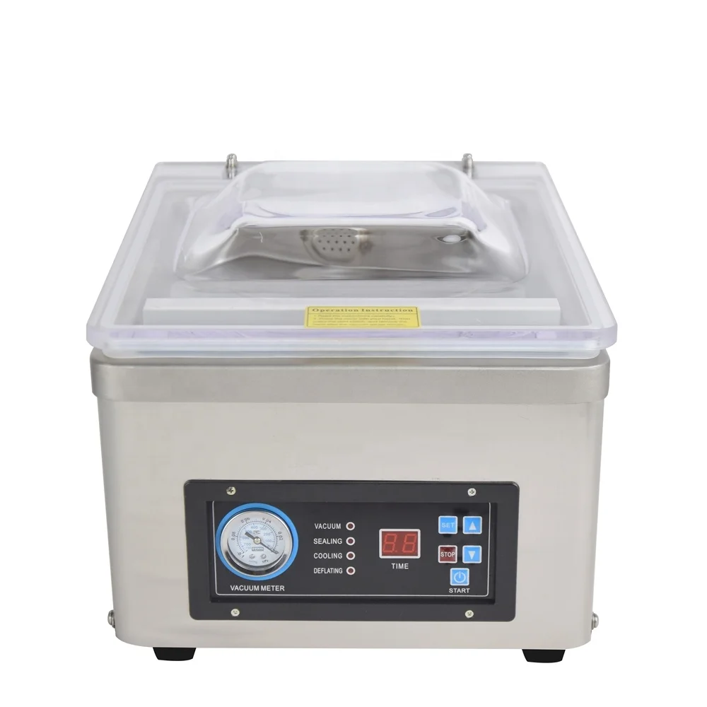 Best Price SINOPES DZ-260D Hot Selling for Food grade stainless steel 304 Single Chamber Vacuum Sealer Packaging Machine