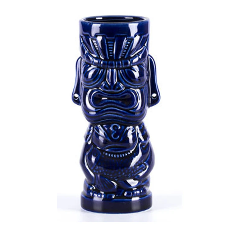 exotic tiki totem statue mug ceramic creative hawaiian party tiki bar accessories cocktail glass cup tumbler handmade classic