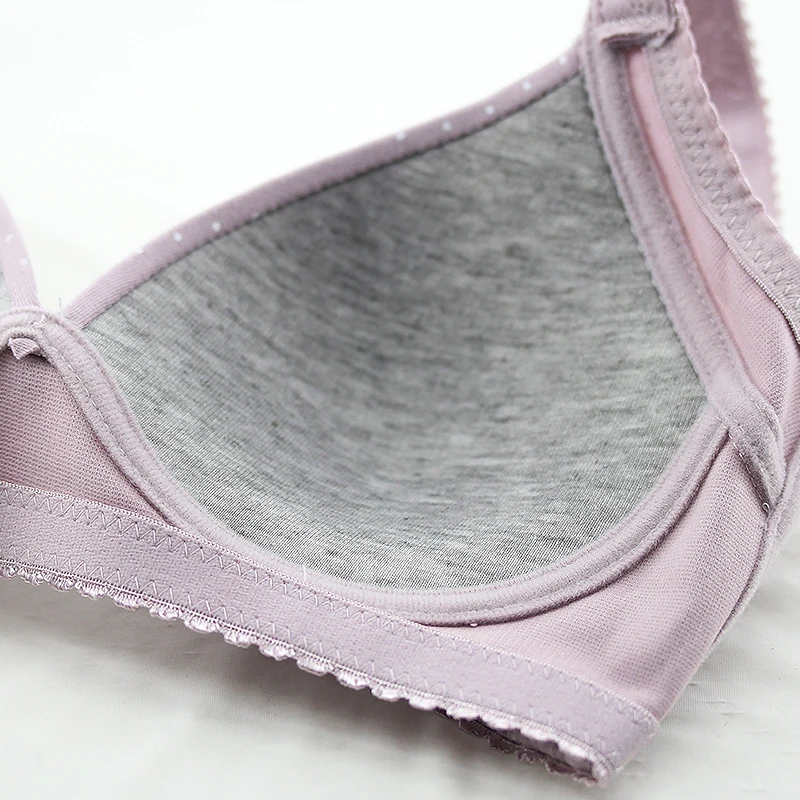 Ladies Breathable Soft Push Up Thin Wireless Bra Women Cotton Bra