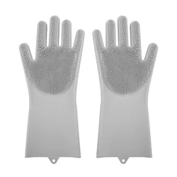GOURMAID Food Grade Silicone Dishwashing Gloves  Kitchen Cleaning Gloves Silicone Gloves