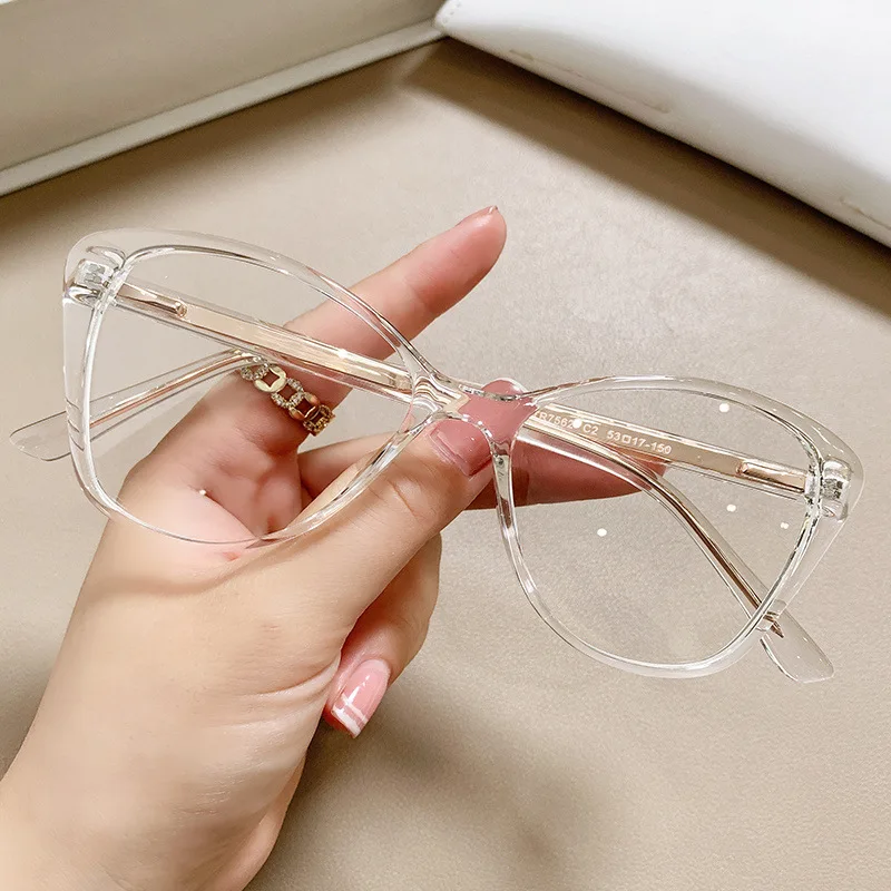 2022 New Europe And America Fashion Women TR90 Cat Eye Optical Frames Glasses Eyewear For Ladies