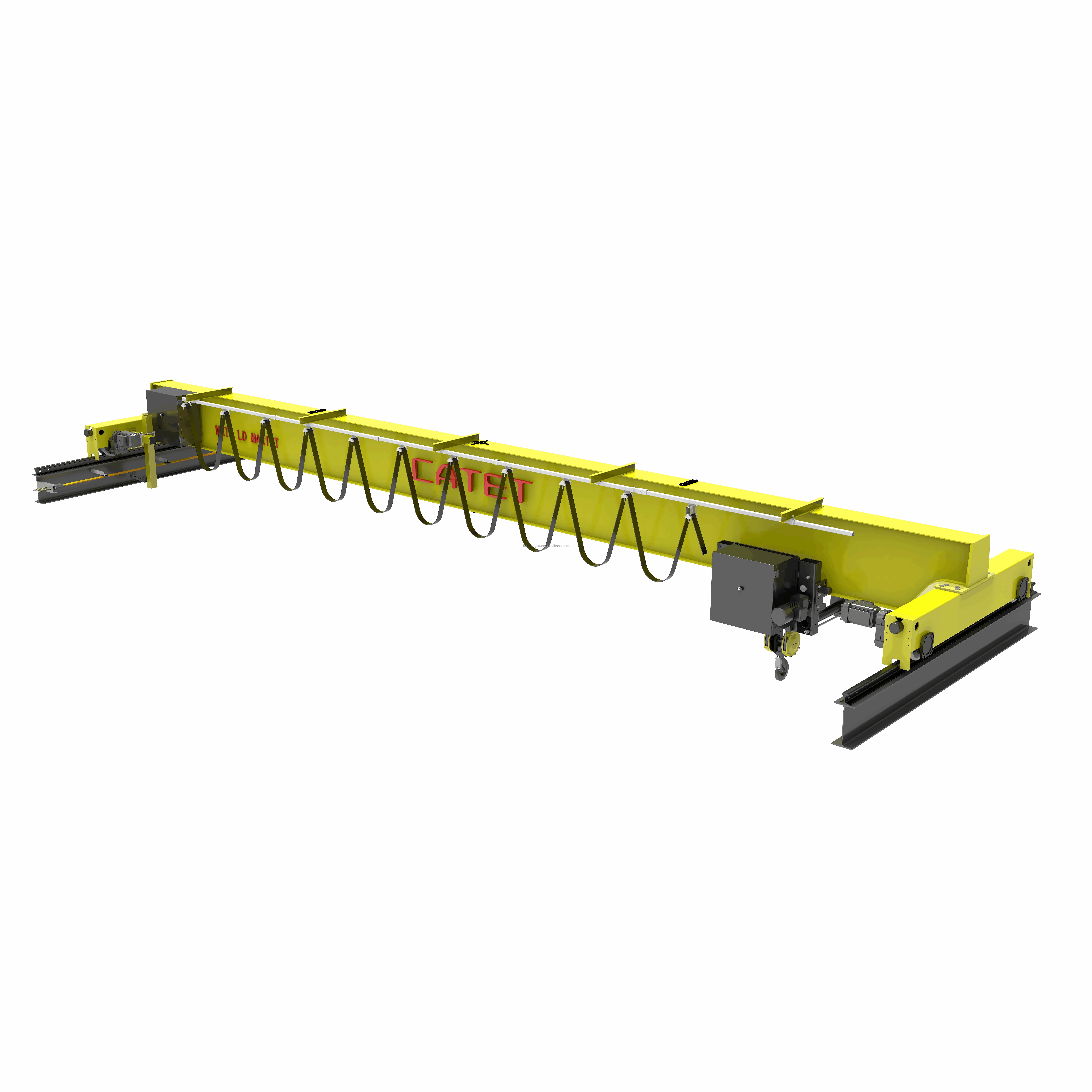 Protection class IP54 15 tons Single girder electronic crane lifting equipment bridge crane in steel plant