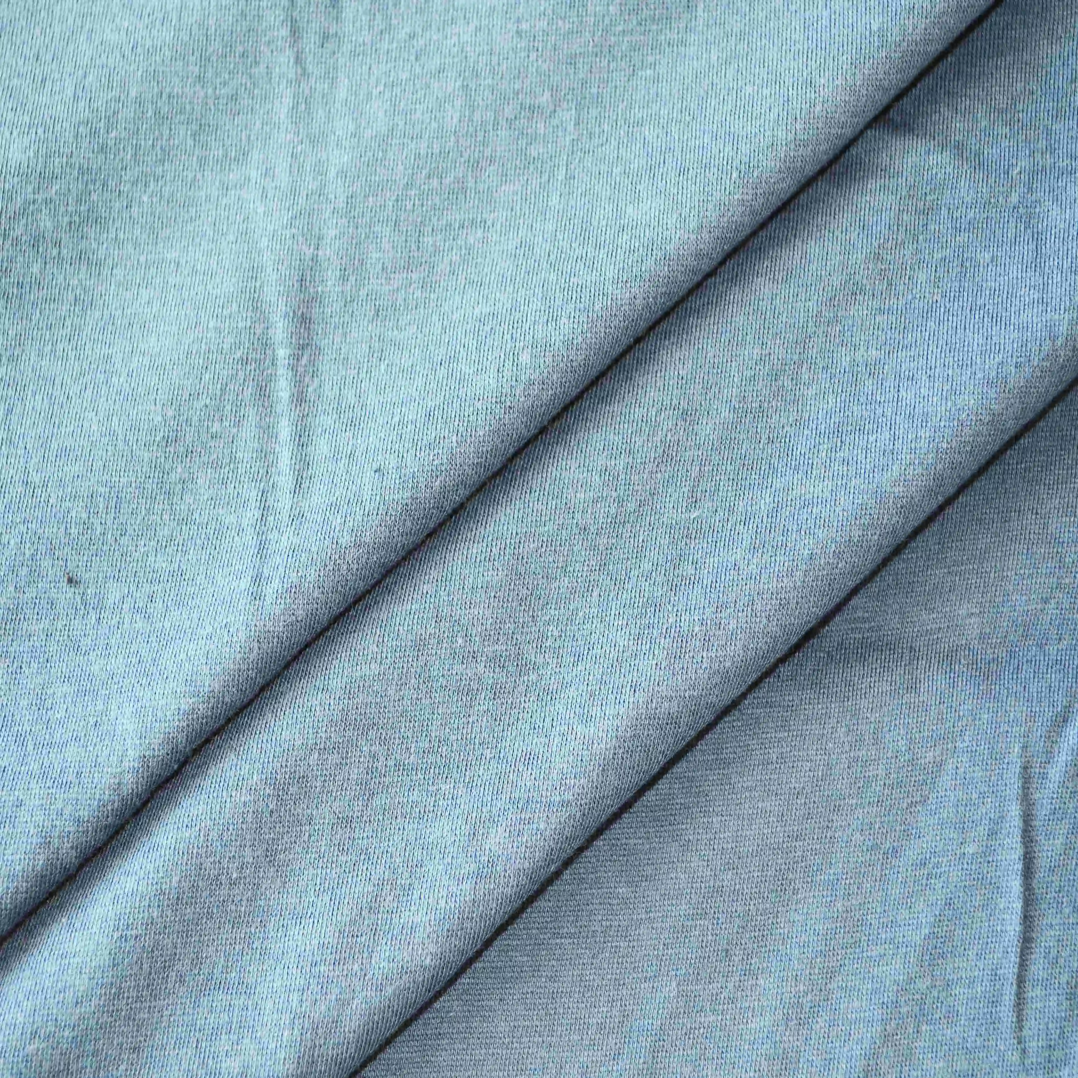 Plain Dyed 40s 110gsm Combed 100% Cotton Knitted Single Jersey Fabric for T-Shirt Lining