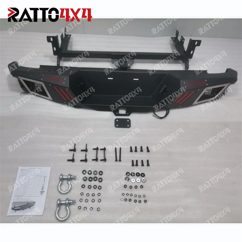 Ratto Customized Factory Wholesale Steel Rear Bumper For 4x4 Jeep Wrangler JK