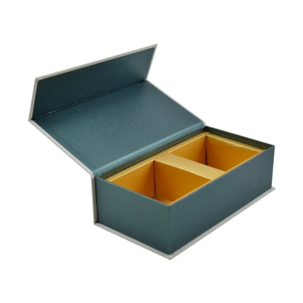 Custom Luxury Recycled Cup Tea Bag Paper Cardboard Gift Box Tea Set Bag Gift Tea Magnetic Gift Packaging Box With Logo