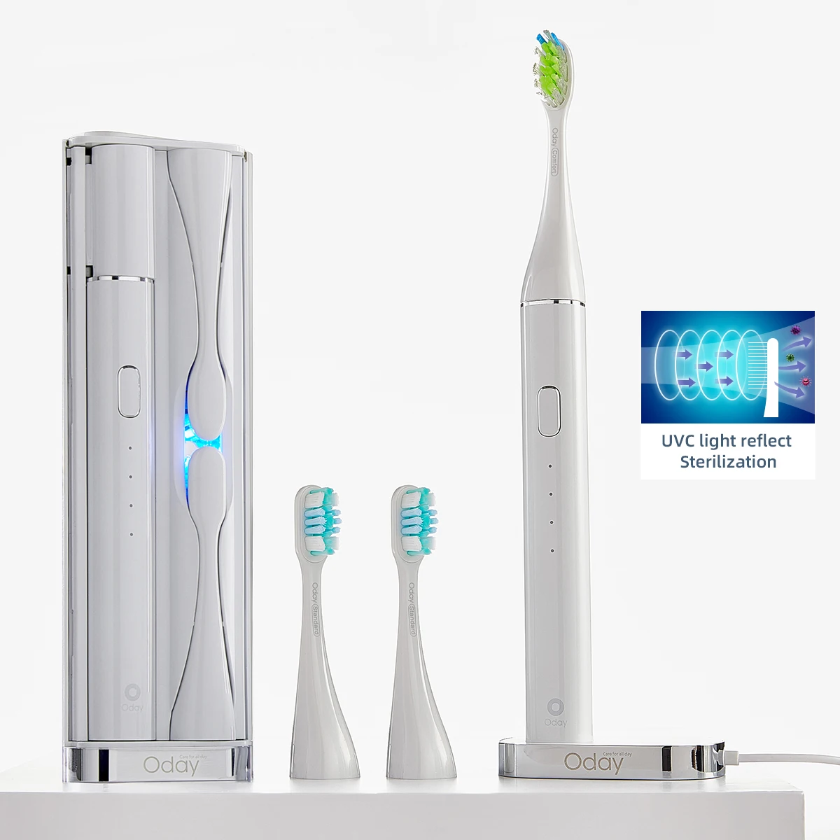 Rechargeable Automatic Ultrasonic Tooth Brush Wireless Charging Travel Sonic Electric Toothbrush with UV Sterilize